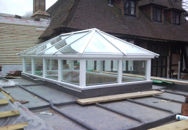 Traditional timber roof lantern