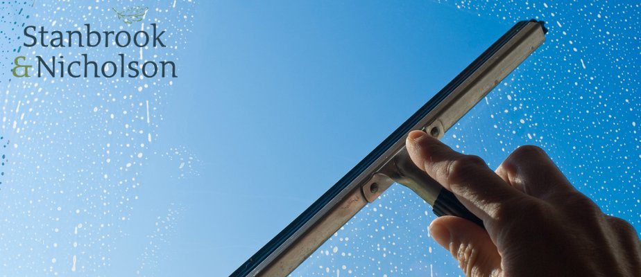 Stanbrook & Nicholson guide to cleaning aluminium windows